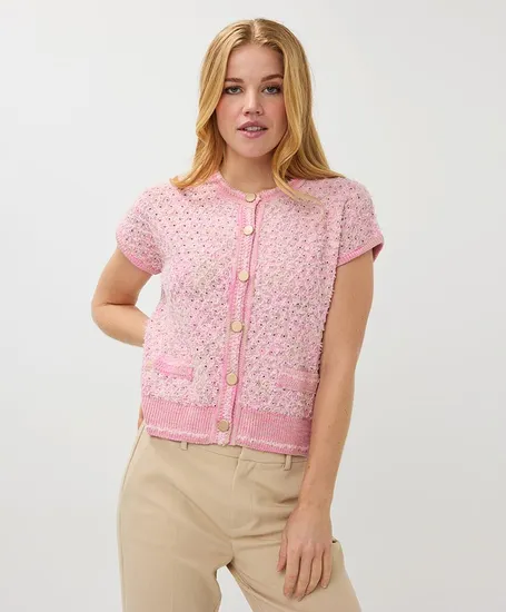 EsQualo Vest Fancy Knit