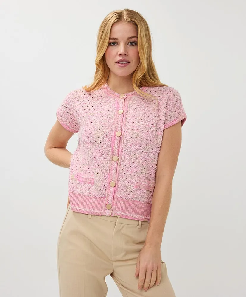 EsQualo Vest Fancy Knit