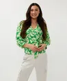 EsQualo Wrap Blouse Floral Treasure