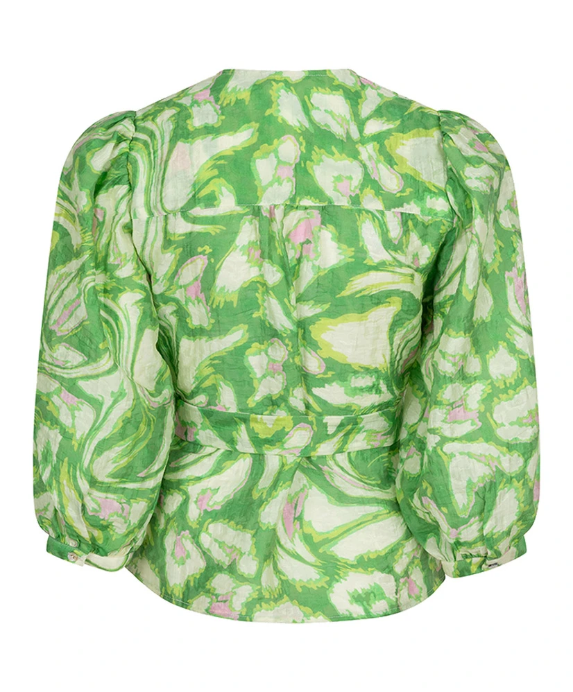 EsQualo Wrap Blouse Floral Treasure