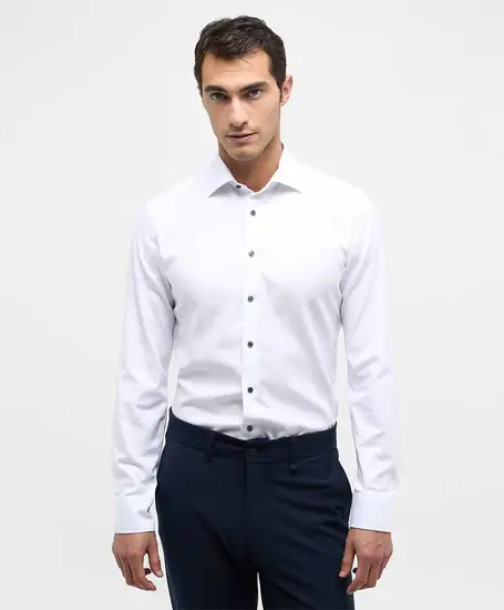 Eterna Overhemd Twill Slim Fit