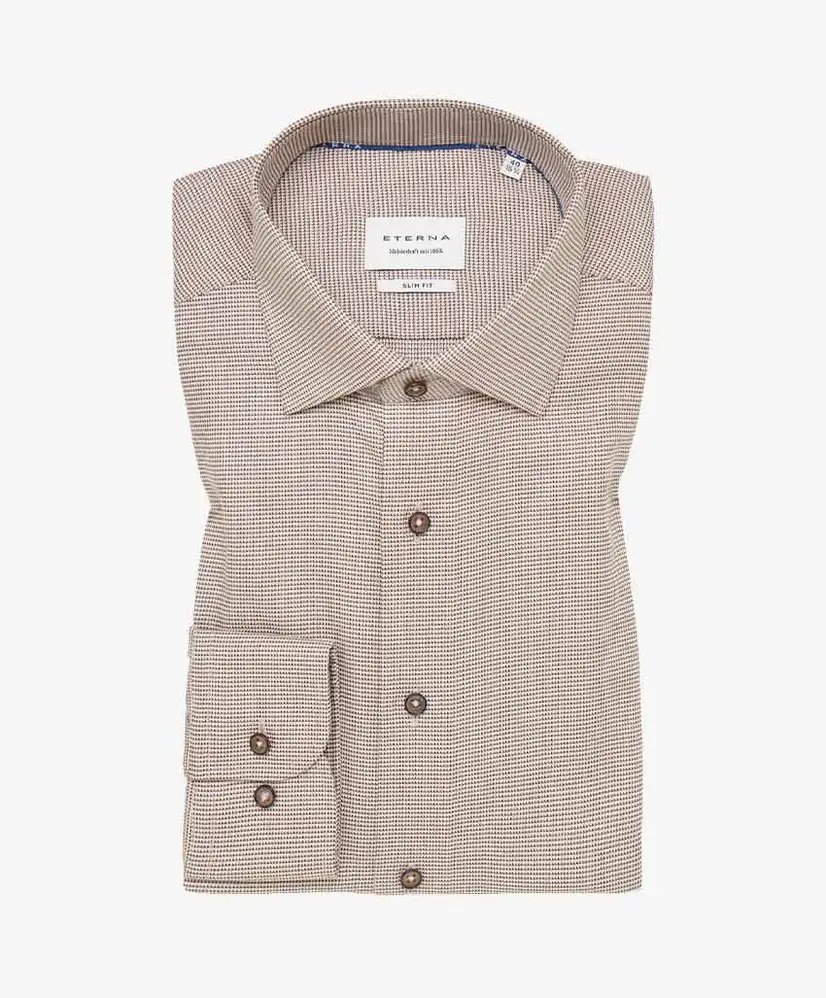 Eterna Overhemd Twill Slim Fit