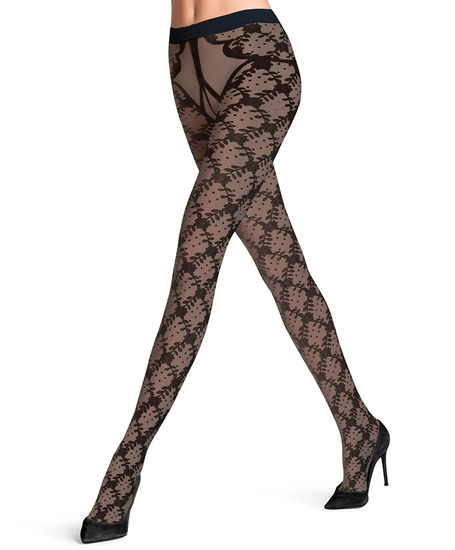 FALKE Panty Floral Shower 20 denier Black