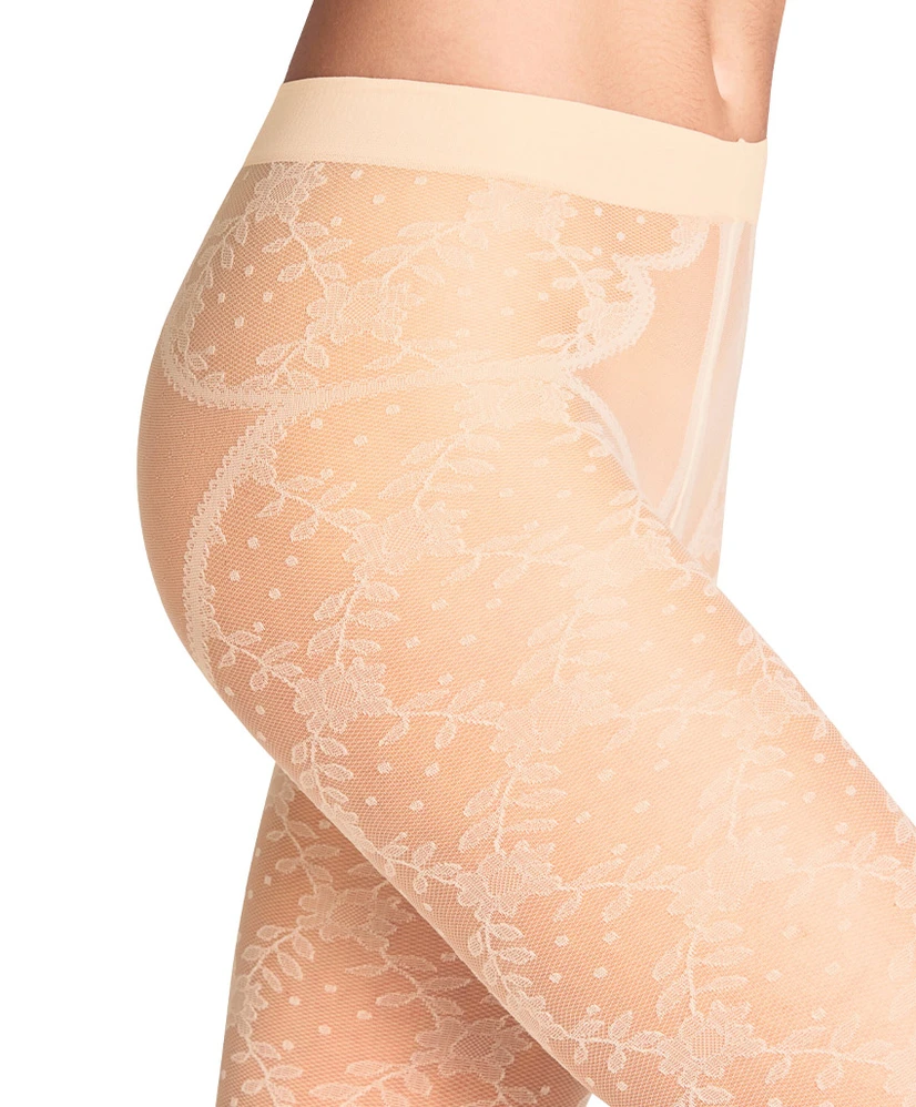 FALKE Panty Floral Shower 20 denier Black