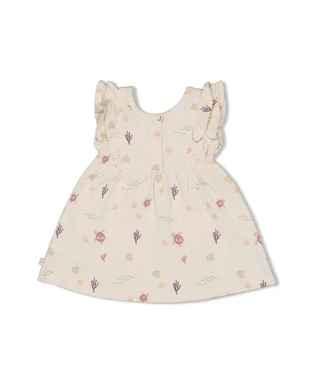FEETJE Jurk Ruches Allover Print Starfish Wishes