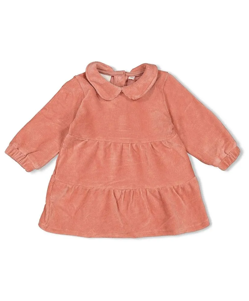 FEETJE Jurk Velours Rib Woodland Bloom