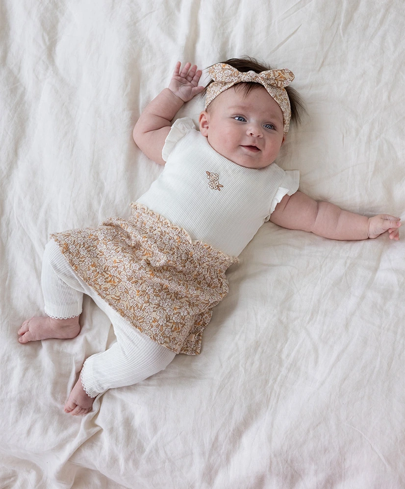 FEETJE Legging Pointelle Flower Field