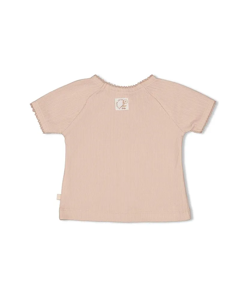 FEETJE T-shirt Pointelle Flower Field