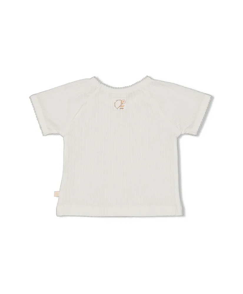 FEETJE T-shirt Pointelle Flower Field
