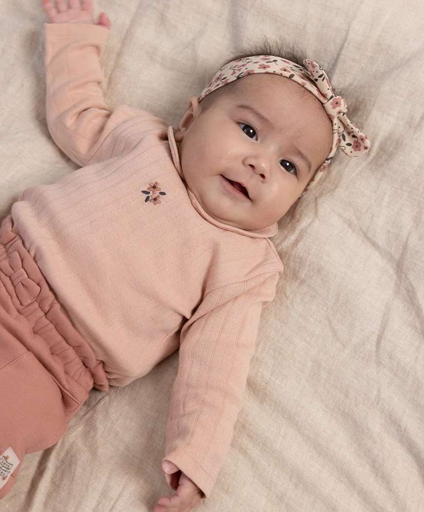 FEETJE T-shirt Pointelle Rib Woodland Bloom