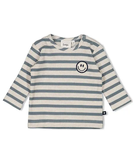 FEETJE T-shirt Rib Streep Let's Go!