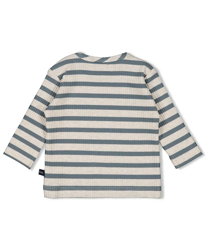 FEETJE T-shirt Rib Streep Let's Go!