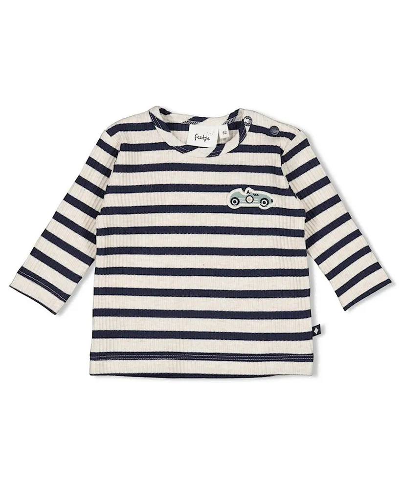 FEETJE T-shirt Rib Streep Let's Go!