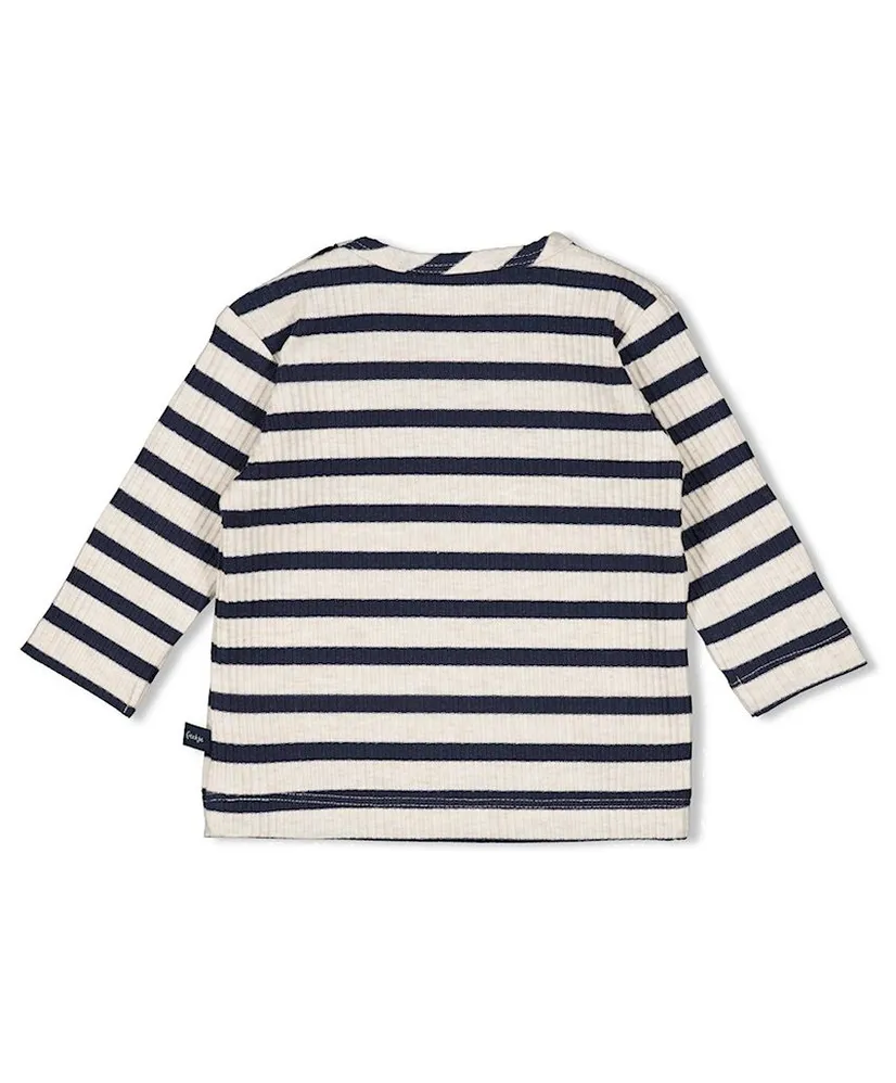 FEETJE T-shirt Rib Streep Let's Go!