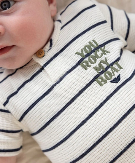 FEETJE T-shirt Streep Wafelstructuur Rock My Boat