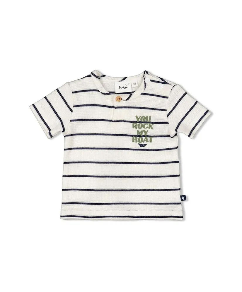 FEETJE T-shirt Streep Wafelstructuur Rock My Boat