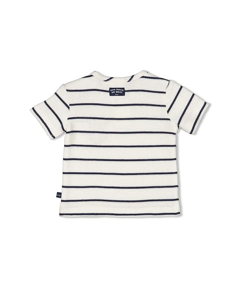 FEETJE T-shirt Streep Wafelstructuur Rock My Boat