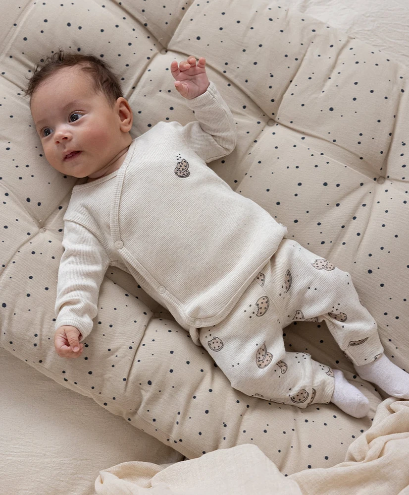 FEETKE Overslag T-shirt Rib Cute Cookie