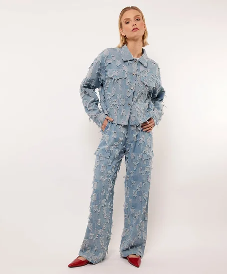 FLURESK Cargo Jeans Wide Leg Kalina