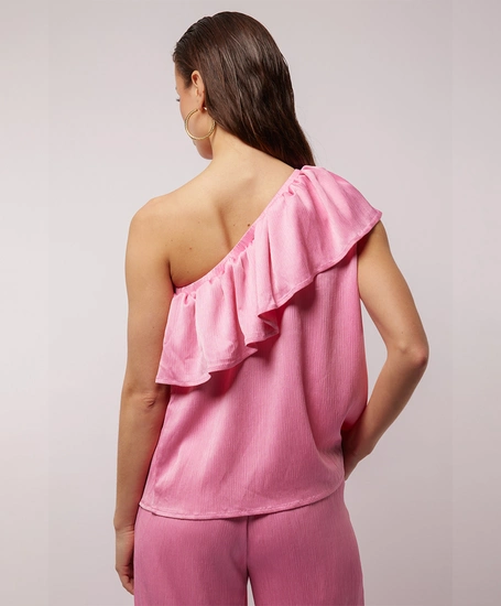 FLURESK One Shoulder Top Brean