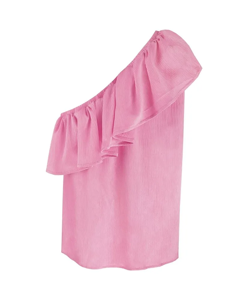 FLURESK One Shoulder Top Brean