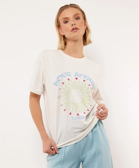 FLURESK T-shirt Viola