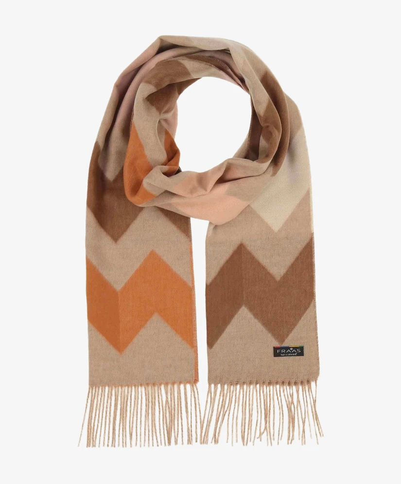FRAAS Sjaal Zig Zag Print