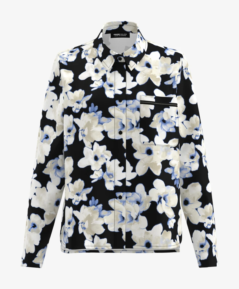 Frank Walder Blouse Gebloemd