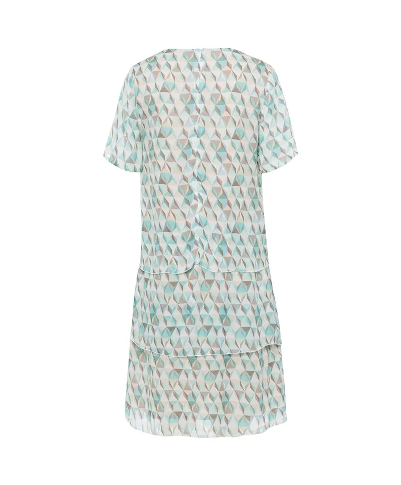 Frank Walder Midi Jurk Allover Print