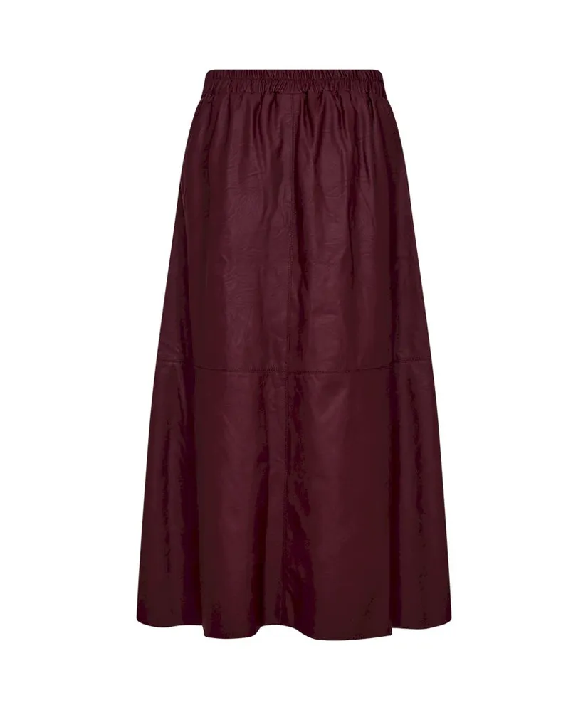 Freequent Maxi Leren Rok Harley