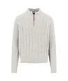 Fynch-Hatton Half Zip Trui Gemêleerd