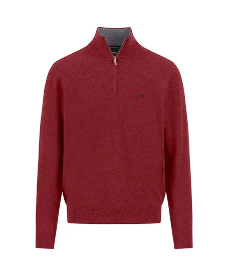 Fynch-Hatton Half Zip Trui Gemêleerd