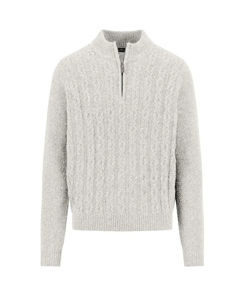 Fynch-Hatton Half Zip Trui Gemêleerd