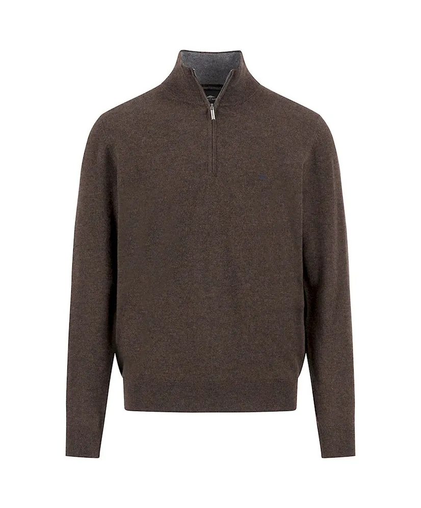 Fynch-Hatton Half Zip Trui Gemêleerd