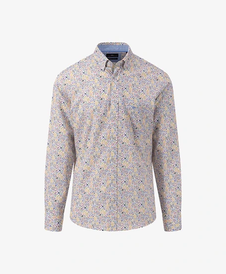 Fynch-Hatton Overhemd Allover Print Regular Fit