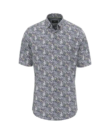 Fynch Hatton Overhemd Allover Print Regular Fit