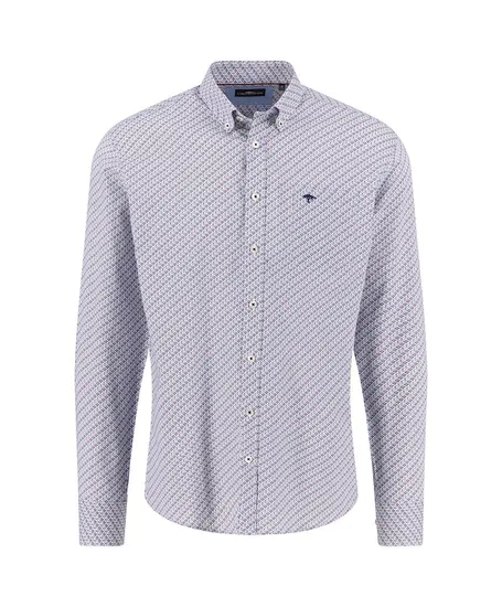 Fynch-Hatton Overhemd Allover Print Regular Fit