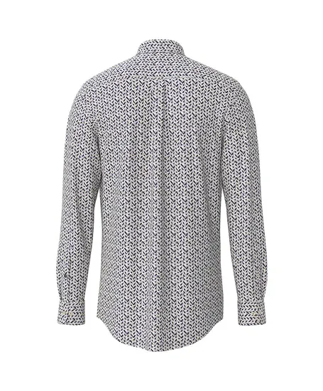 Fynch-Hatton Overhemd Allover Print Regular Fit