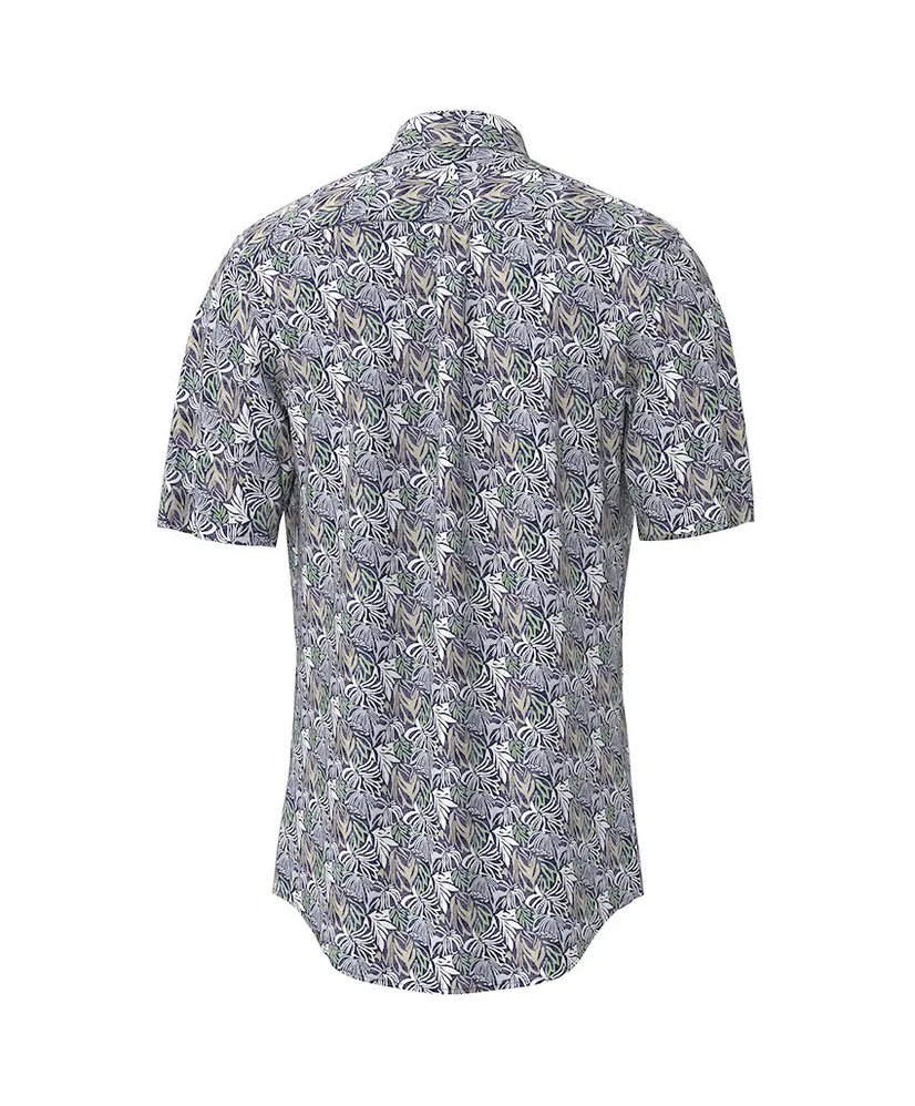 Fynch Hatton Overhemd Allover Print Regular Fit