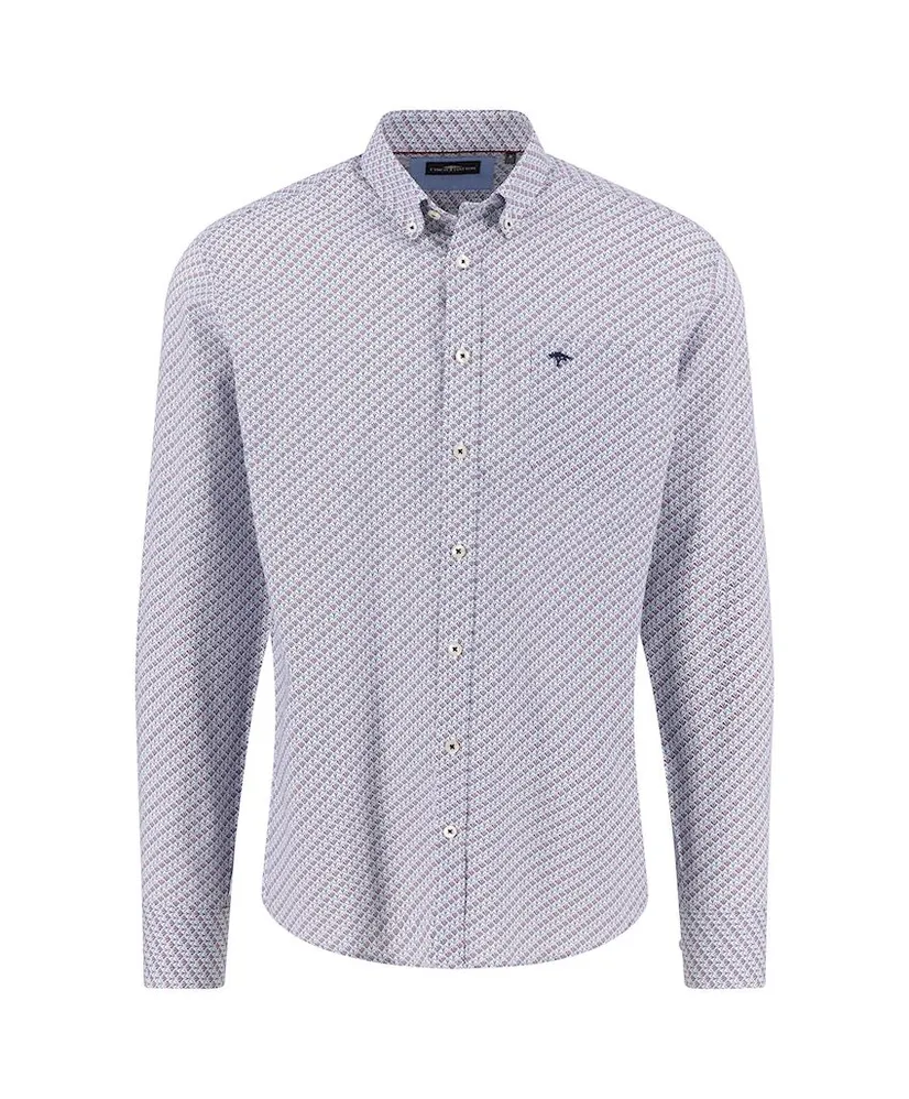 Fynch-Hatton Overhemd Allover Print Regular Fit