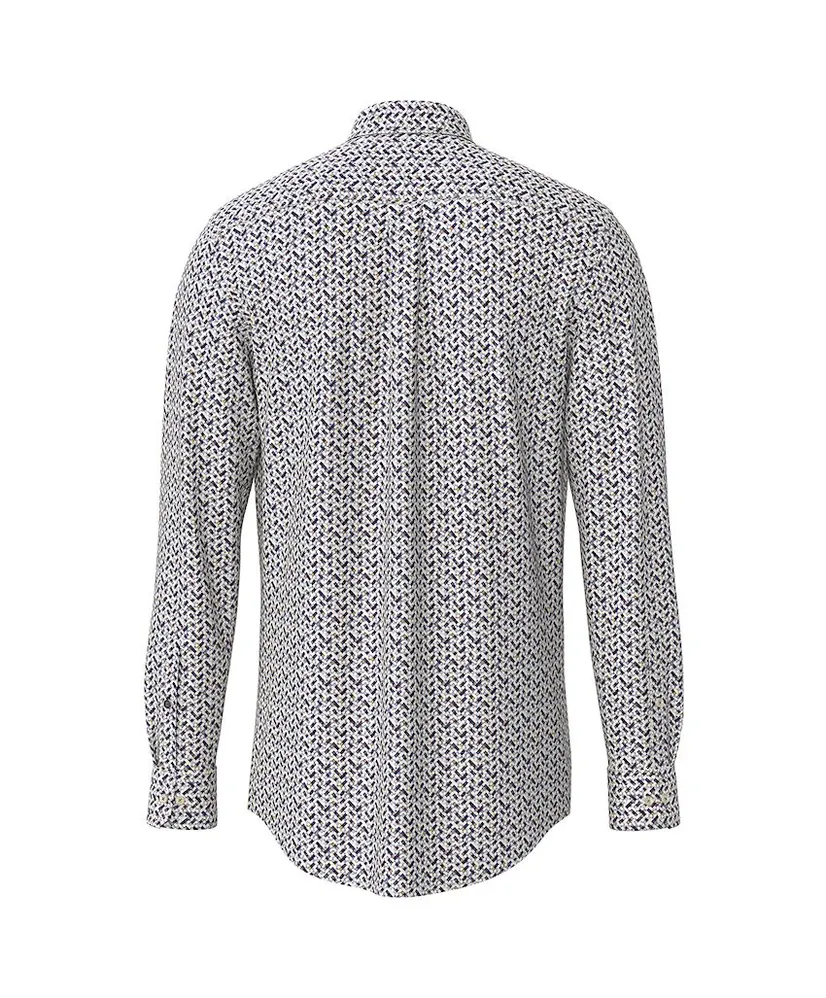 Fynch-Hatton Overhemd Allover Print Regular Fit