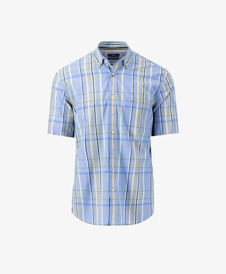 Fynch-Hatton Overhemd Summer Blues Regular Fit