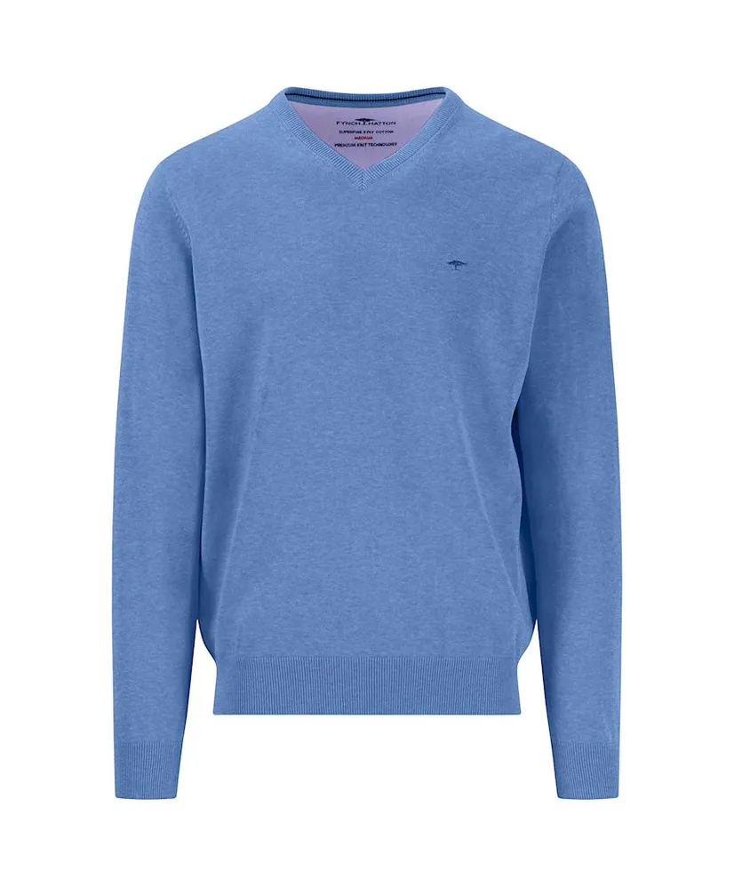 Fynch-Hatton Trui V-Neck Effen