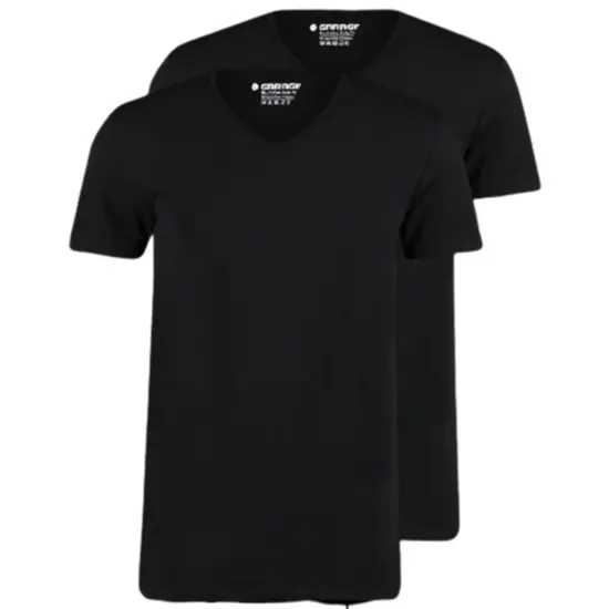 Garage T-Shirt Bodyfit 2-Pack V-Neck