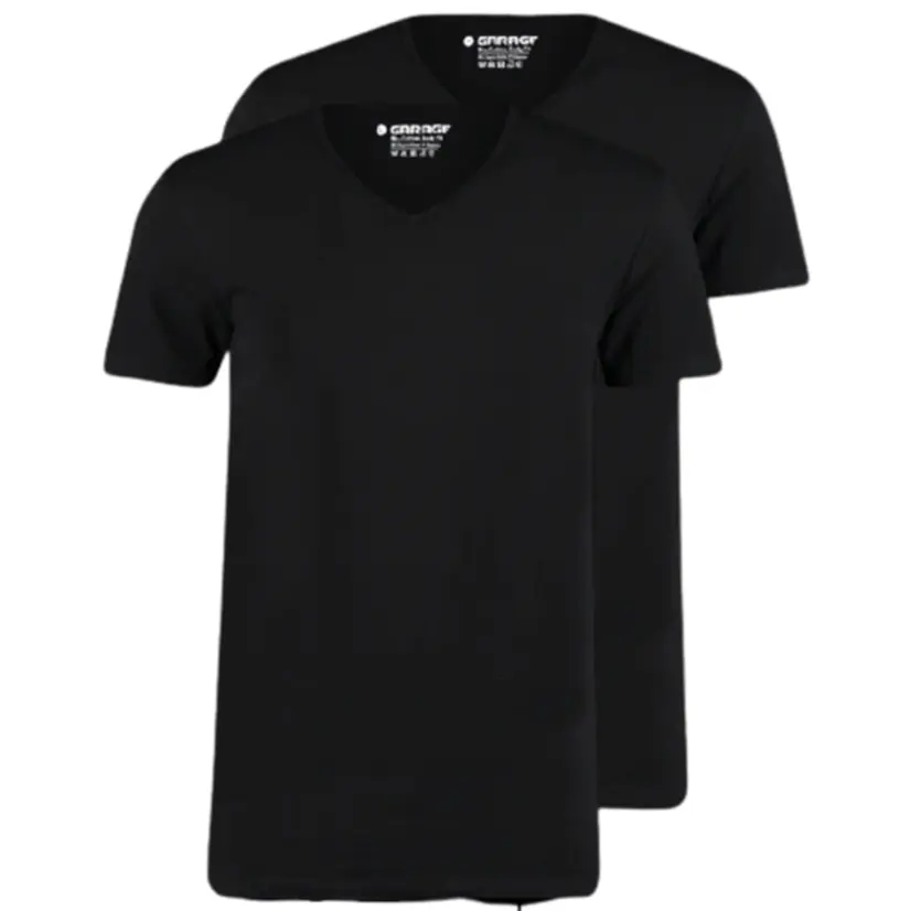 Garage T-Shirt Bodyfit 2-Pack V-Neck