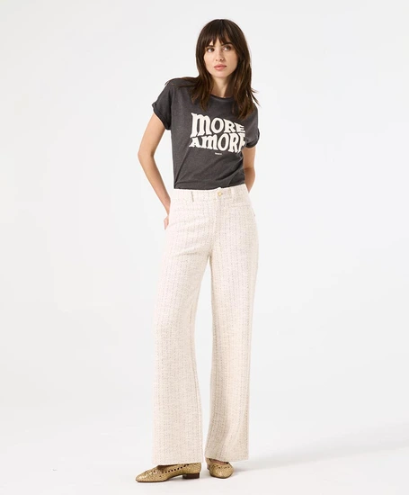 GARCIA Broek Tweed Stijl Straight Fit