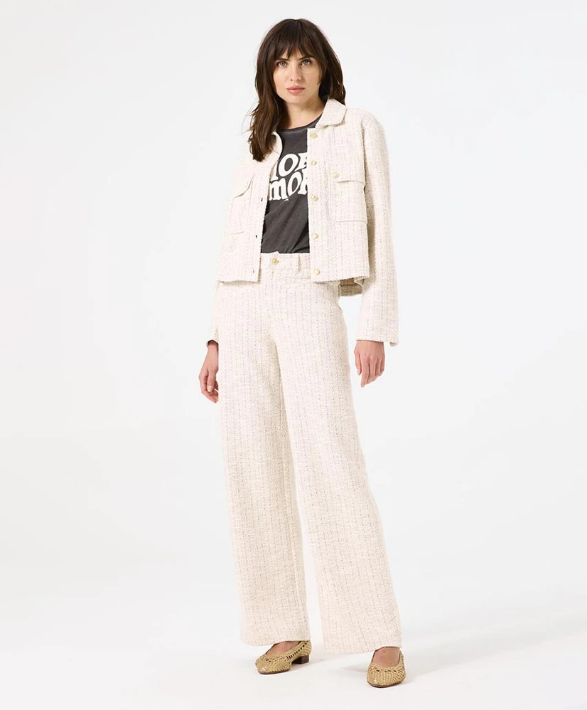GARCIA Broek Tweed Stijl Straight Fit