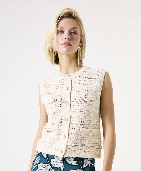 Garcia Gilet Gebreid