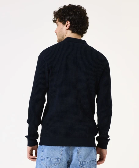 GARCIA Half Zip Trui Effen