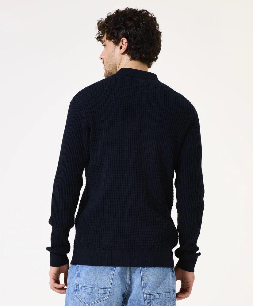 GARCIA Half Zip Trui Effen